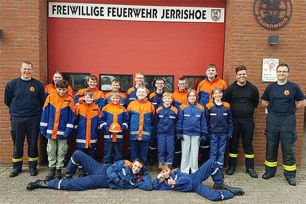 Gruppenfoto Jugendfeuerwehr Jerrishoe